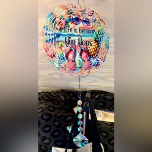 Colorful Flip Flop Wind Spinner